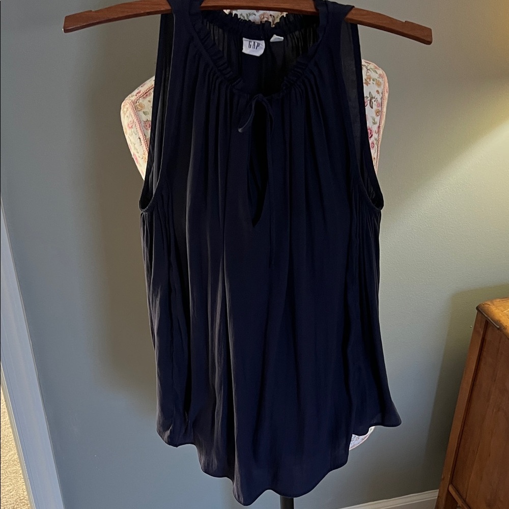 GAP Navy Sleeveless Blouse